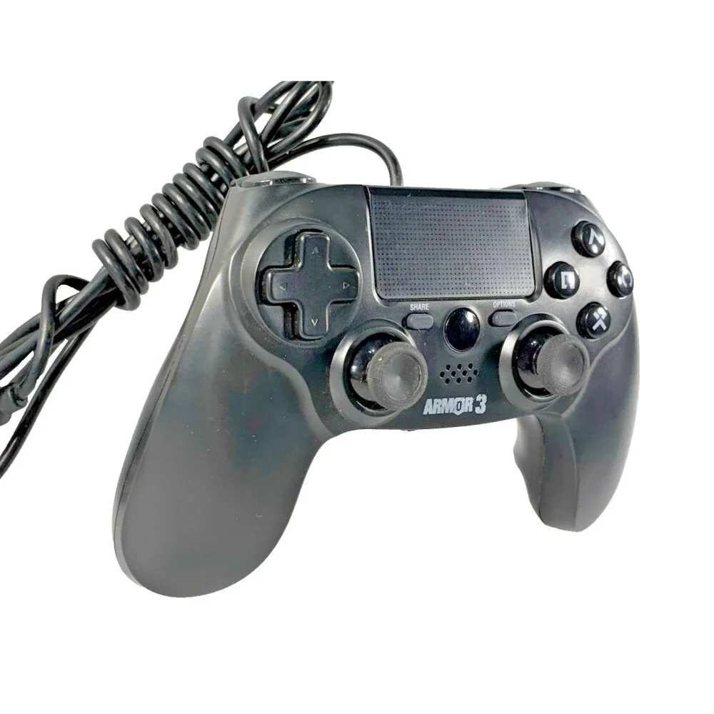 Armor 3 Black Wired USB Gaming Controller for PS4, PC, & MAC Tested